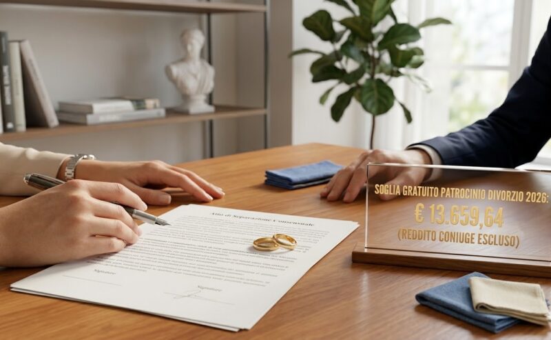 Gratuito patrocinio divorzio 2026: guida completa ai requisiti