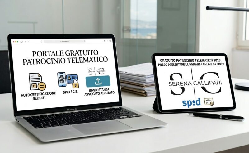 Gratuito Patrocinio Telematico 2026: posso presentare la domanda online da solo?